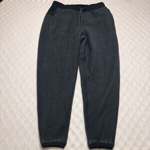 New Mens Allbirds Fluff Fleece Pant Black & Grey Sweatpants Cozy Comfortable M